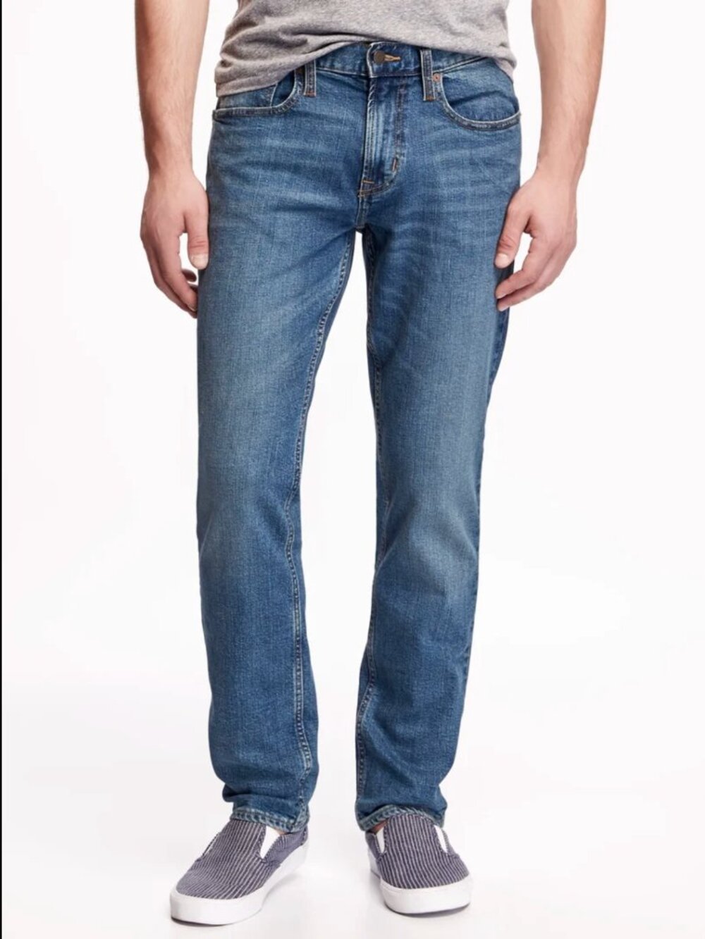 Old Navy Slim Jeans Mens Size 34 x 32 Medium Wash Denim Everyday Jean Cotton